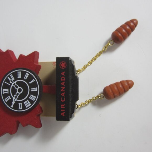 Air Canada Christmas Tree Ornament Deutschland Wood Cuckoo Clock 2015 - Picture 2 of 11